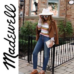 Madewell 10" High-Rise Skinny Jeans: Chewed-Hem Edition in Indigo